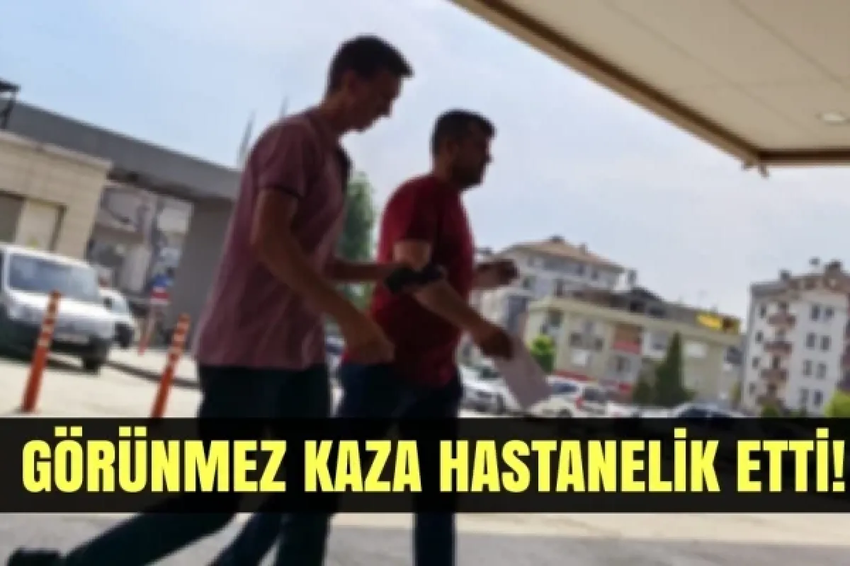 Görünmez kaza hastanelik etti!
