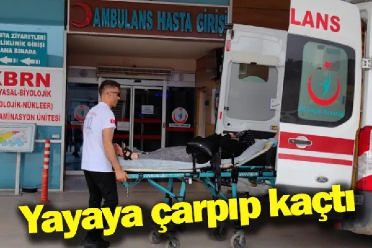 Yayaya çarpıp kaçtı