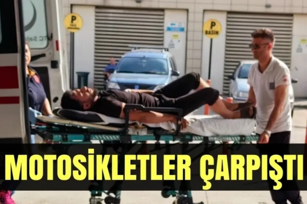 Motosikletler çarpıştı