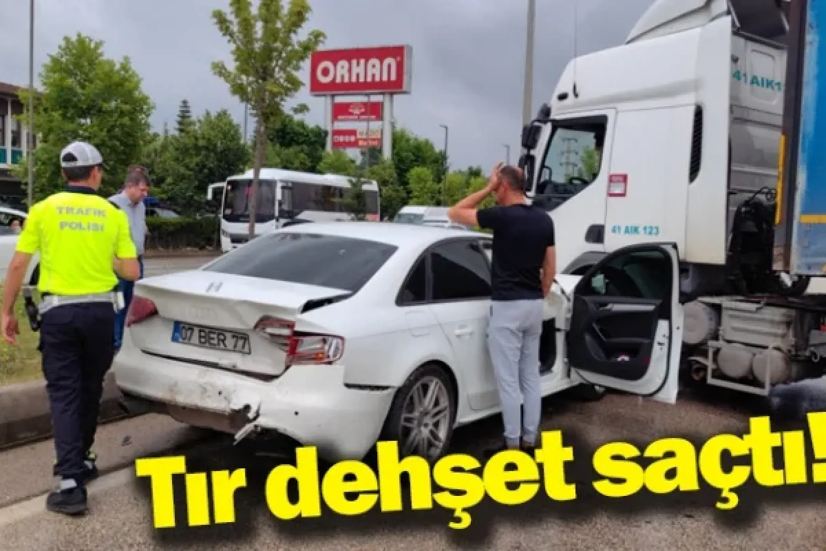 Tır dehşet saçtı!