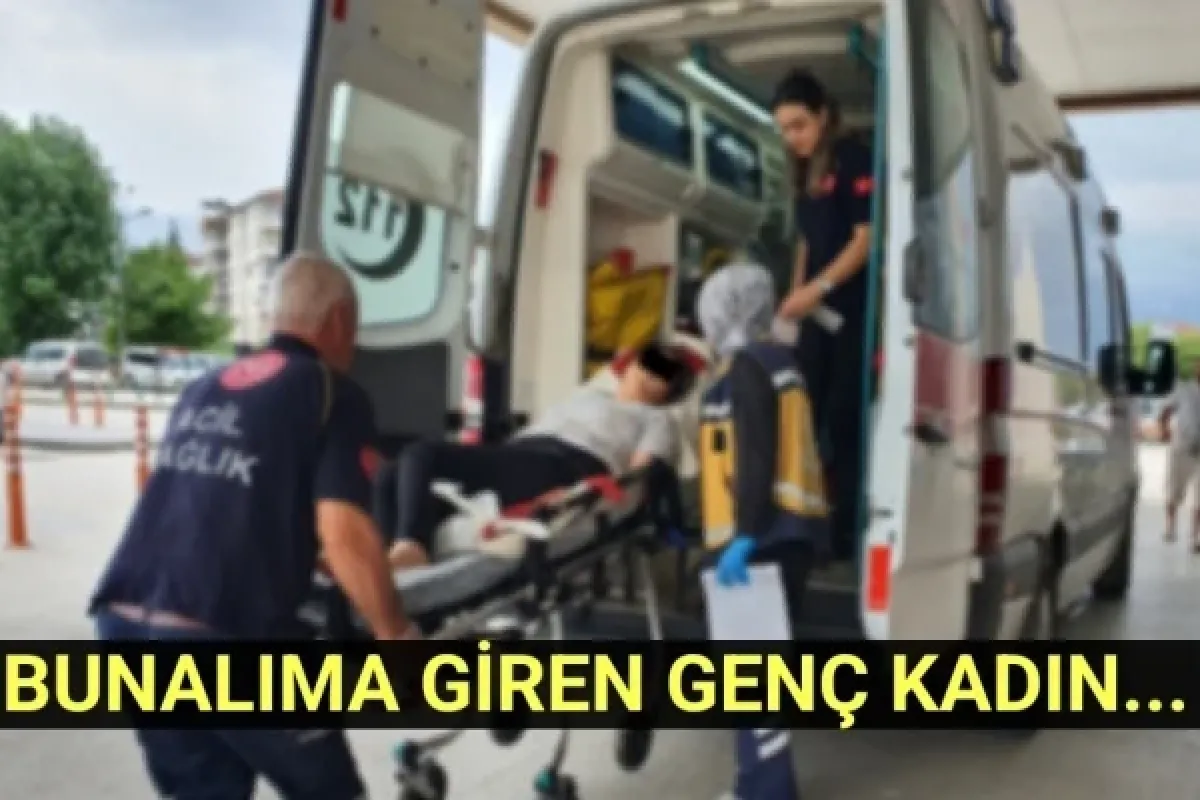 Bunalıma giren genç kadın ...