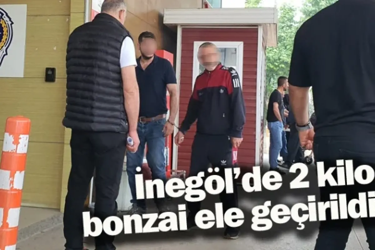 İnegöl'de 2 kilo bonzai ele geçirildi