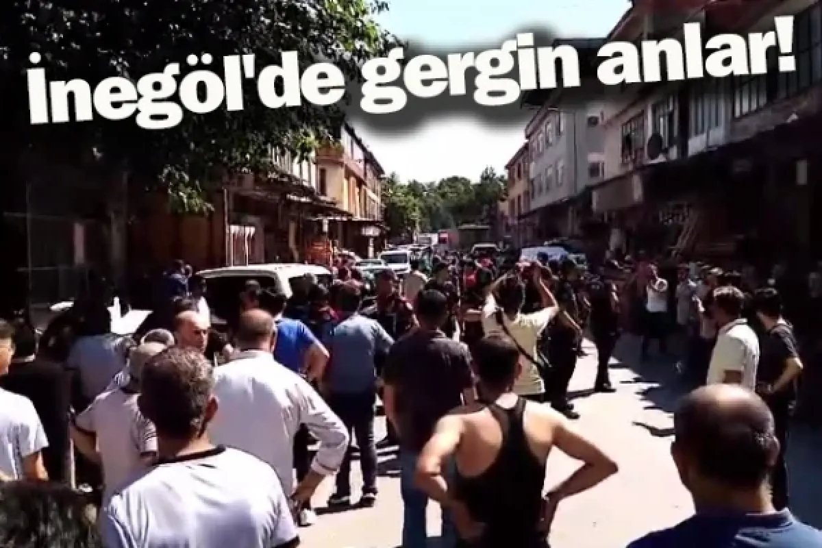 İnegöl'de gergin anlar!