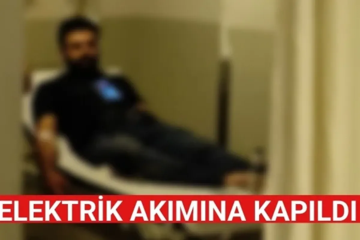 Elektrik akımına kapıldı!