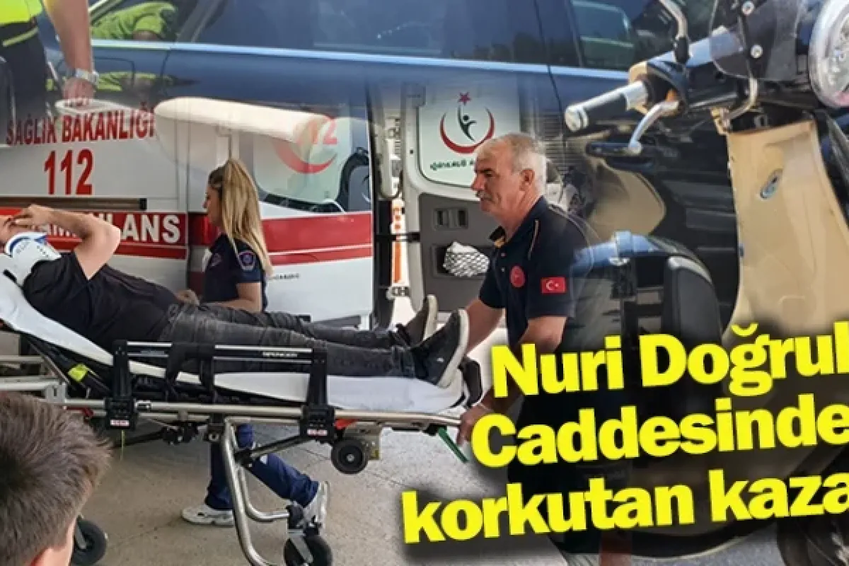 Nuri Doğrul Caddesinde korkutan kaza
