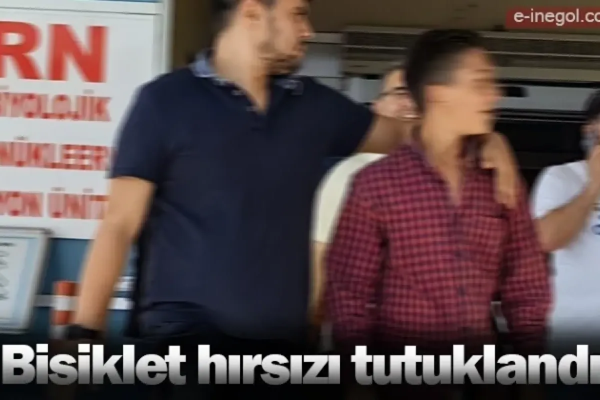Bisiklet hırsızı tutuklandı