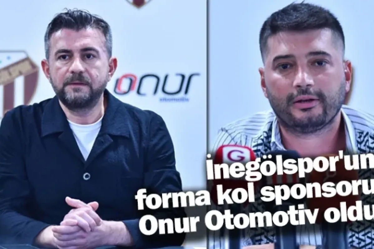 İnegölspor'un forma kol sponsoru Onur Otomotiv oldu