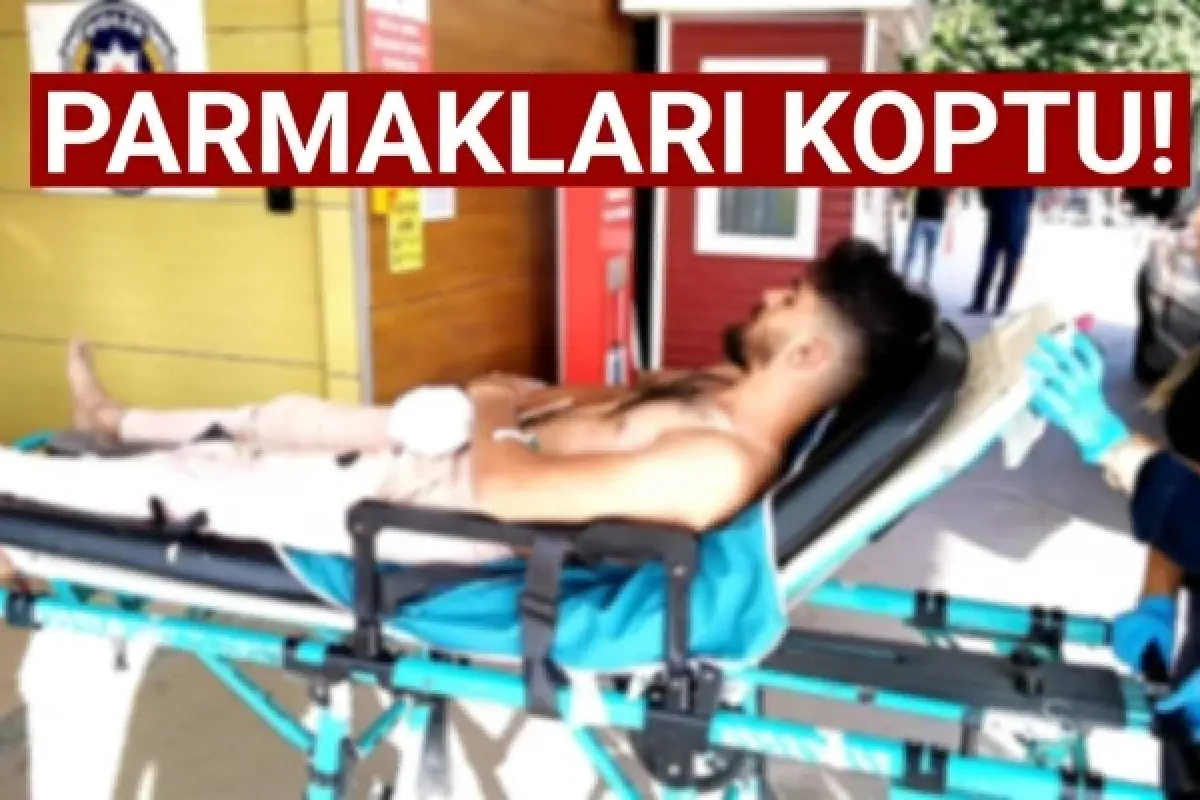 Parmakları koptu!