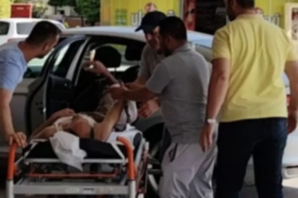 Koluna ağaç saplandı!
