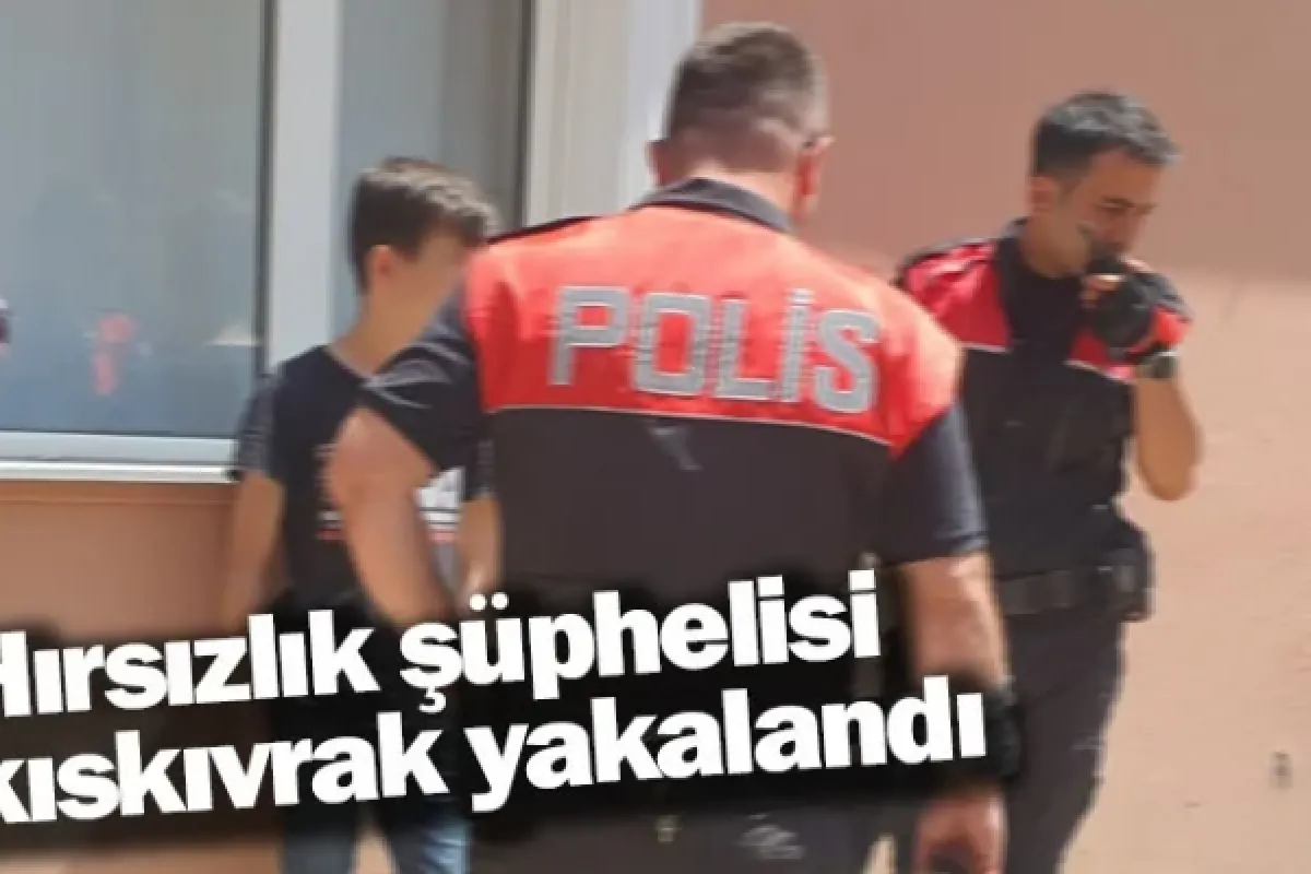 Hırsızlık şüphelisi kıskıvrak yakalandı