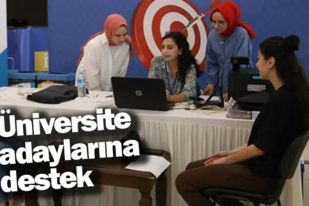 Üniversite adaylarına destek