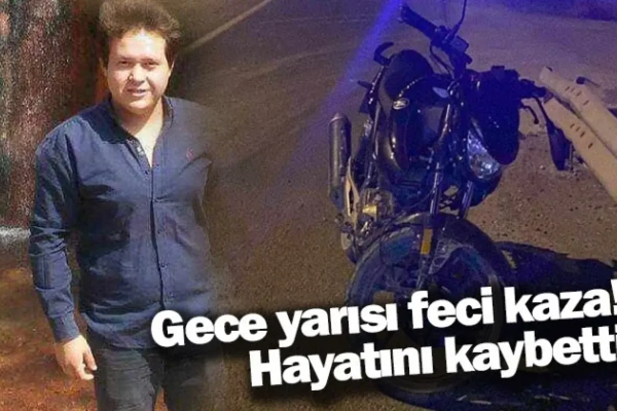 Gece yarısı feci kaza! Hayatını kaybetti