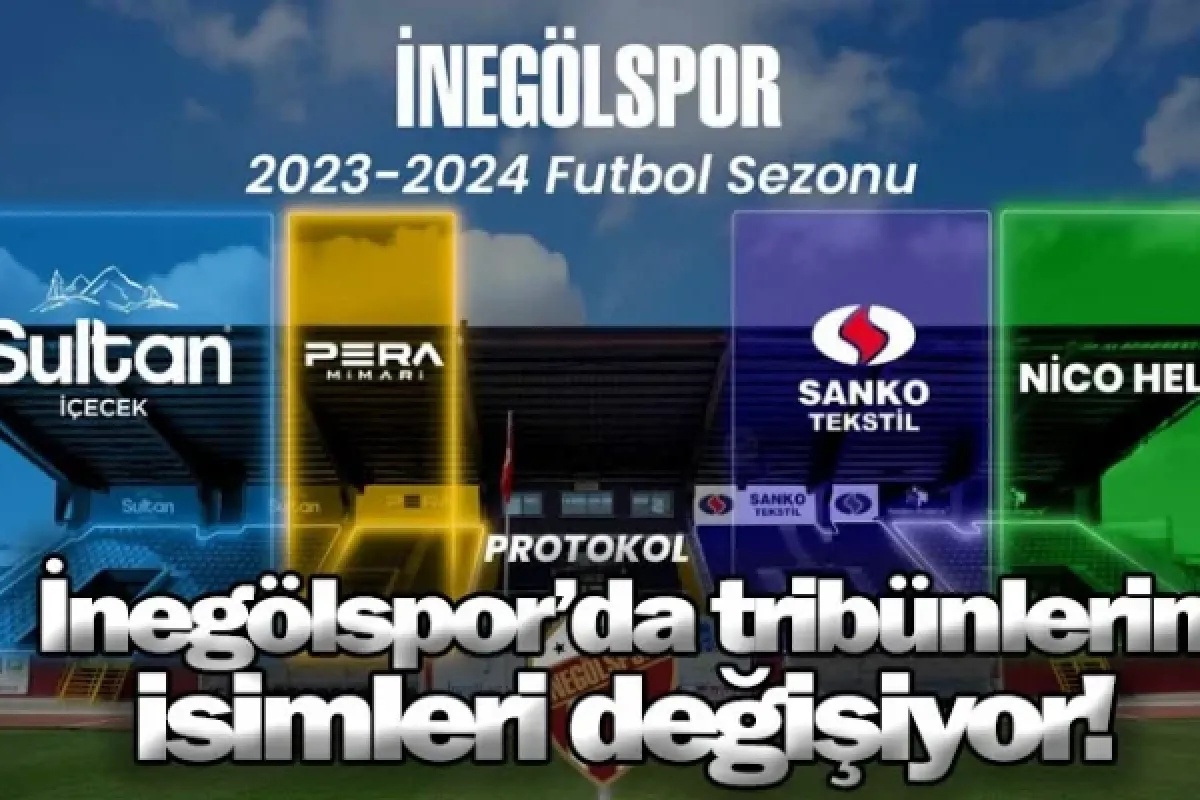 İnegölspor’da tribünlerin isimleri değişiyor!