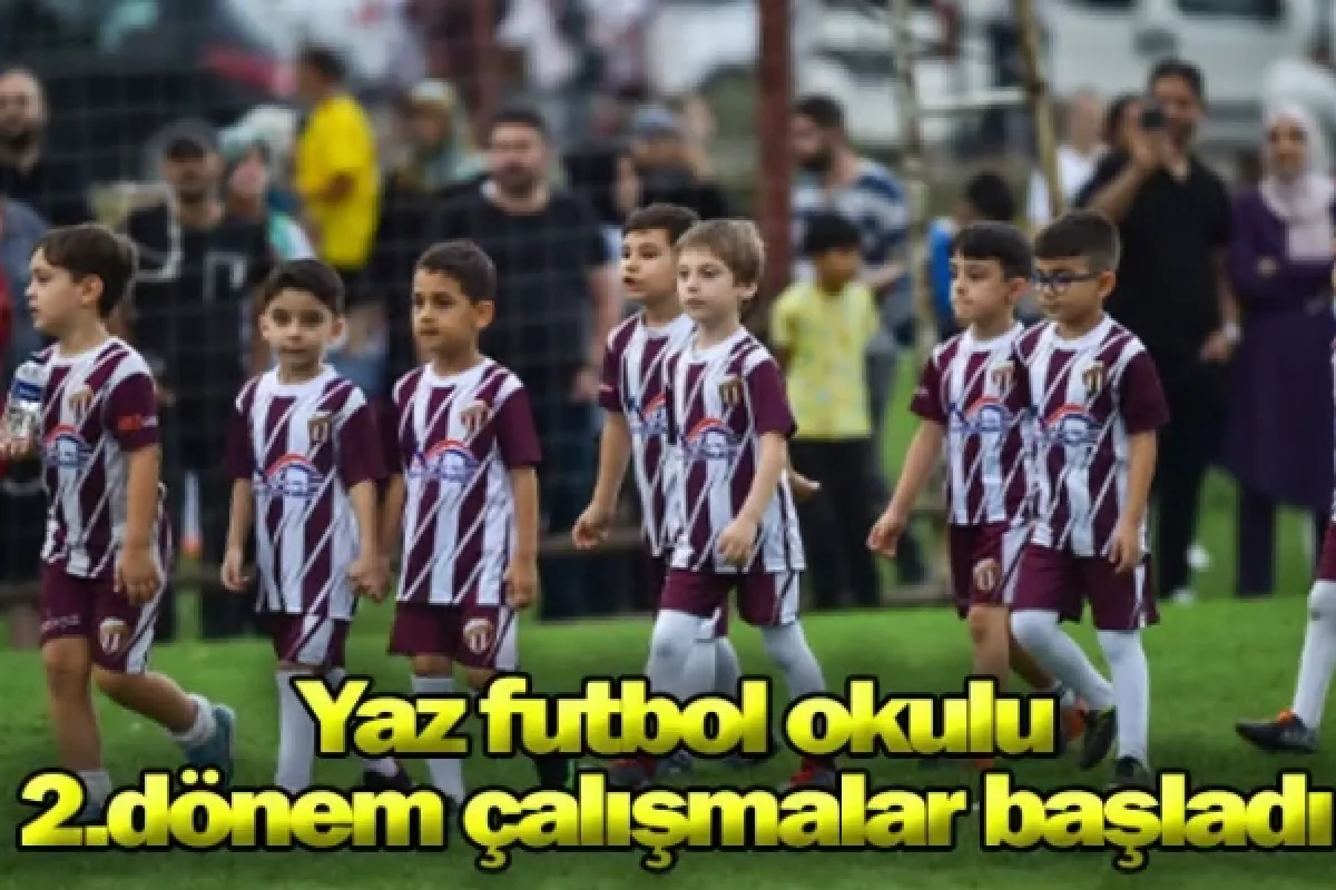 Yaz futbol okulu 2.dönem çalışmalar başladı