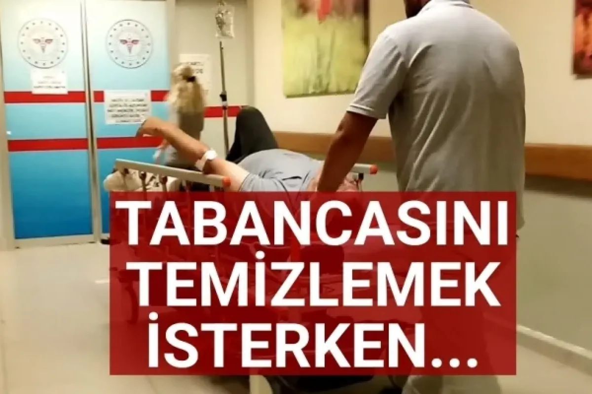 Tabancasını temizlemek isterken...