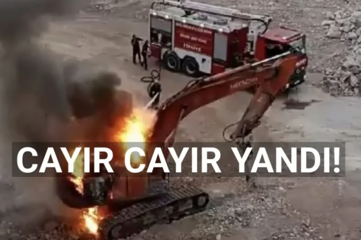 Cayır cayır yandı!