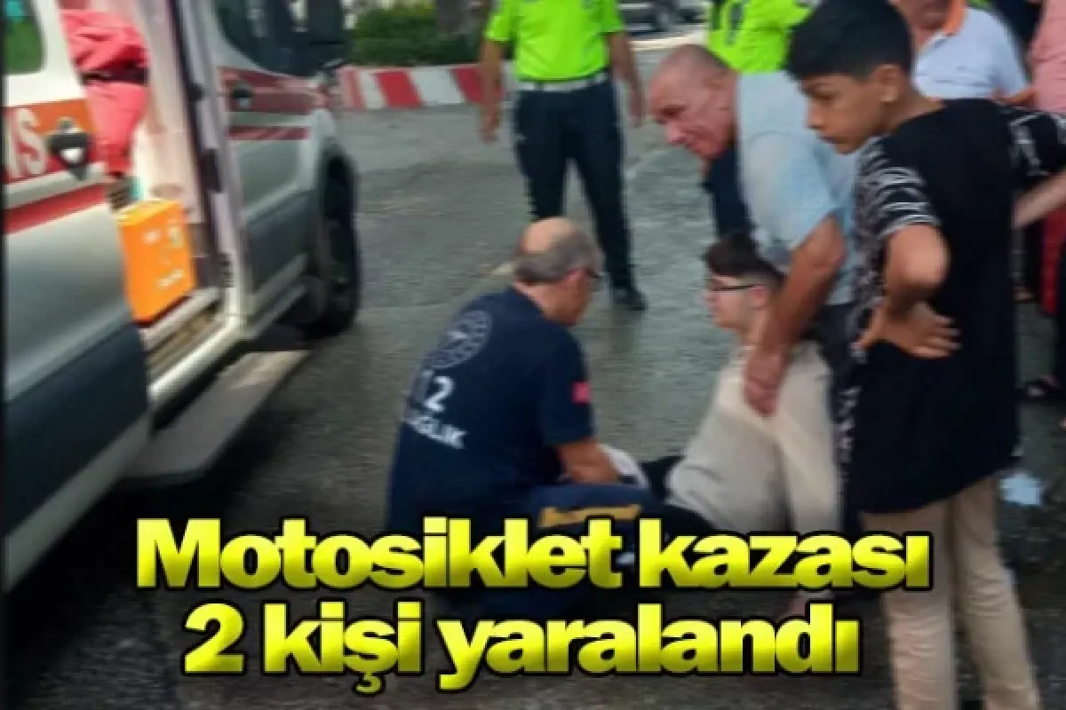 İnegöl'de motosiklet kazası: 2 kişi yaralandı