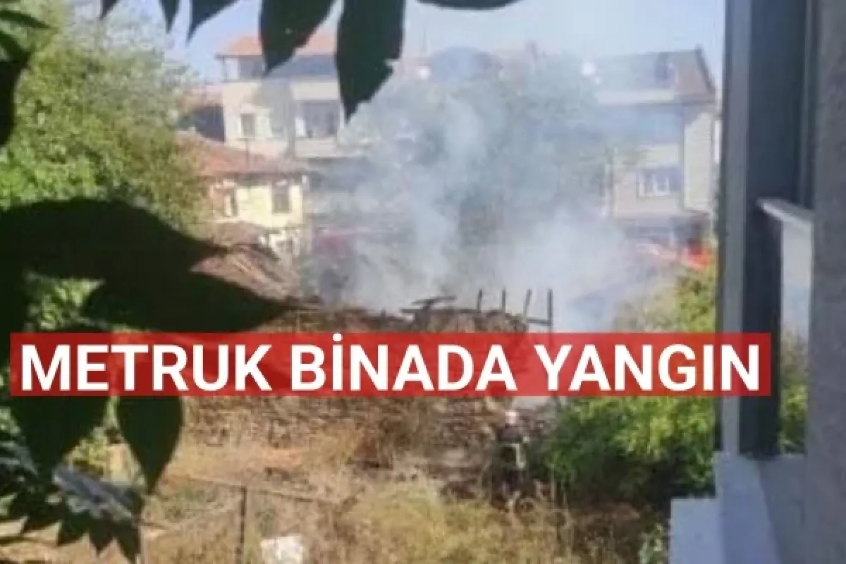Metruk binada yangın