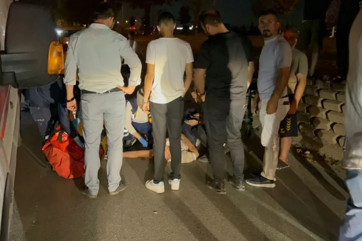 Kontrolden çıktı, metrelerce sürüklendi