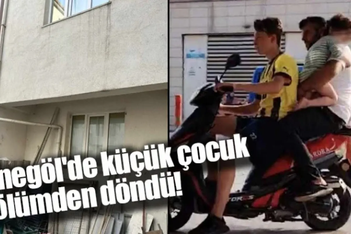 İnegöl'de küçük çocuk ölümden döndü!
