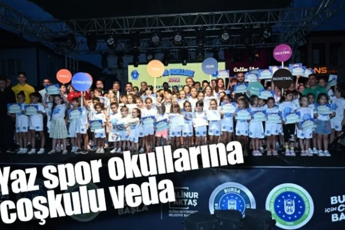 Yaz spor okullarına coşkulu veda