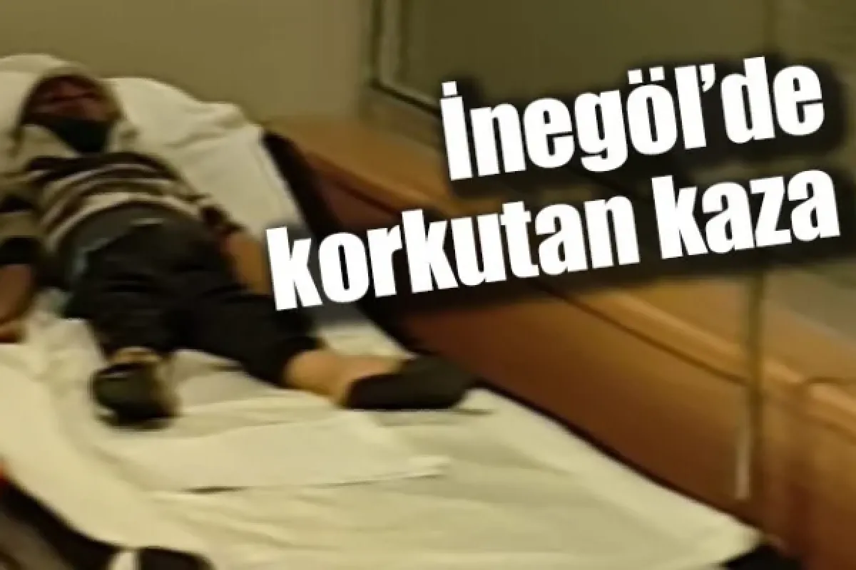 İnegöl'de korkutan kaza