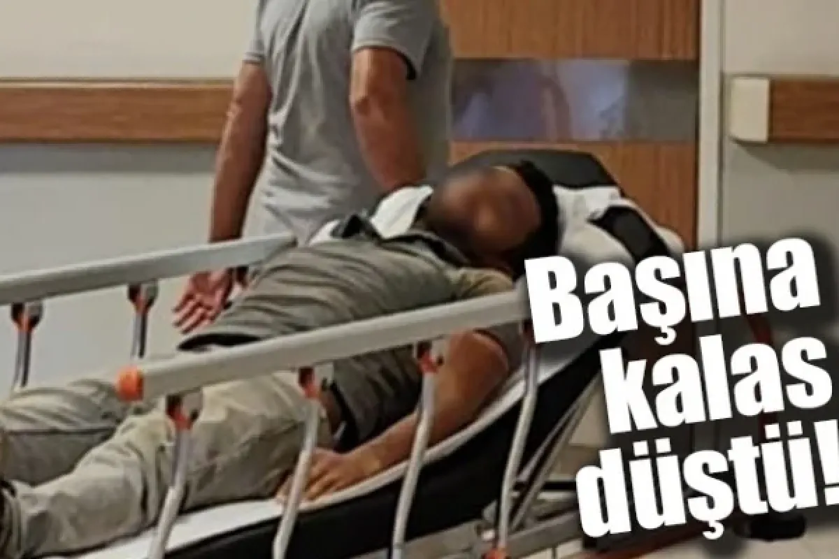 Başına kalas düştü!