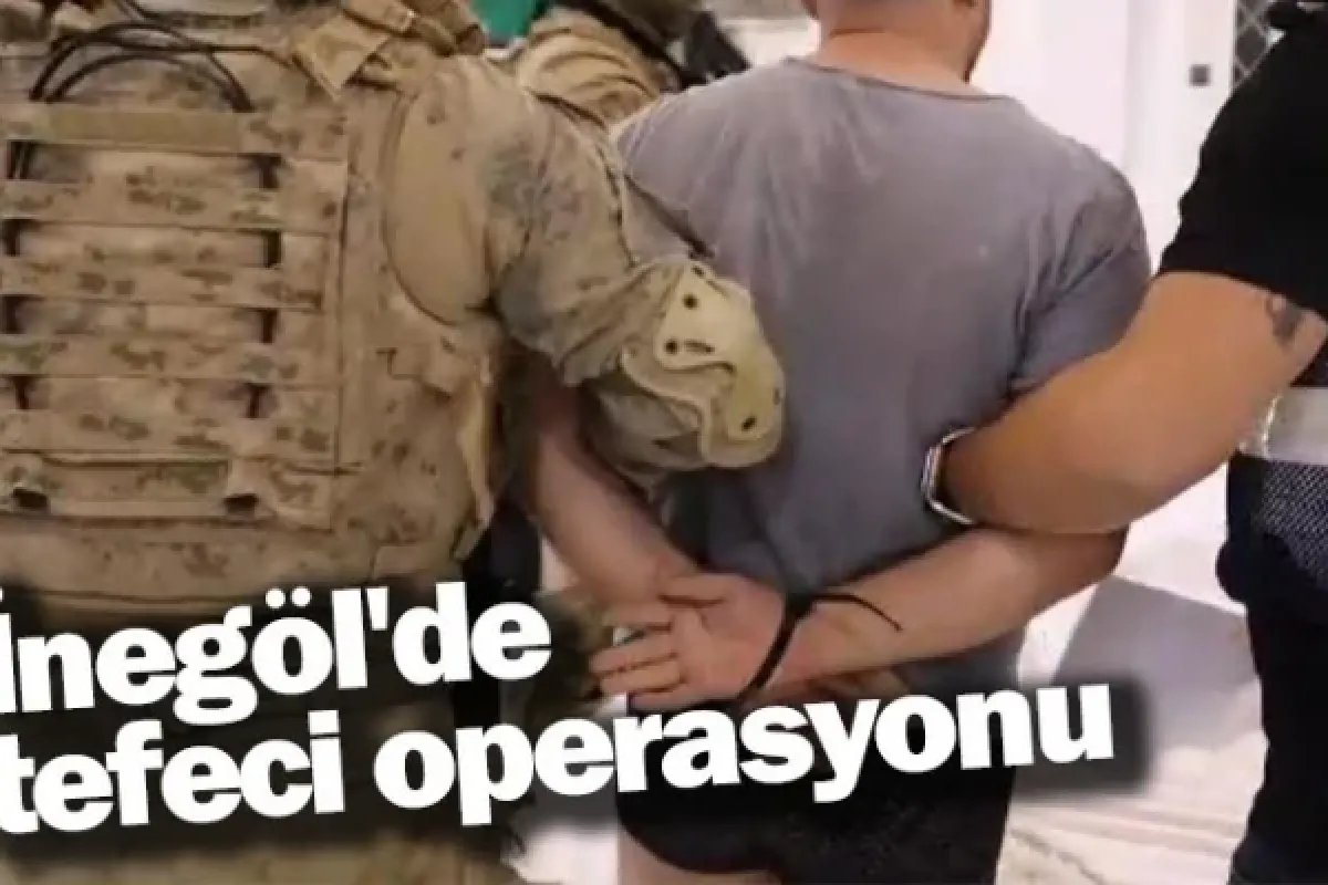 İnegöl'de tefeci operasyonu