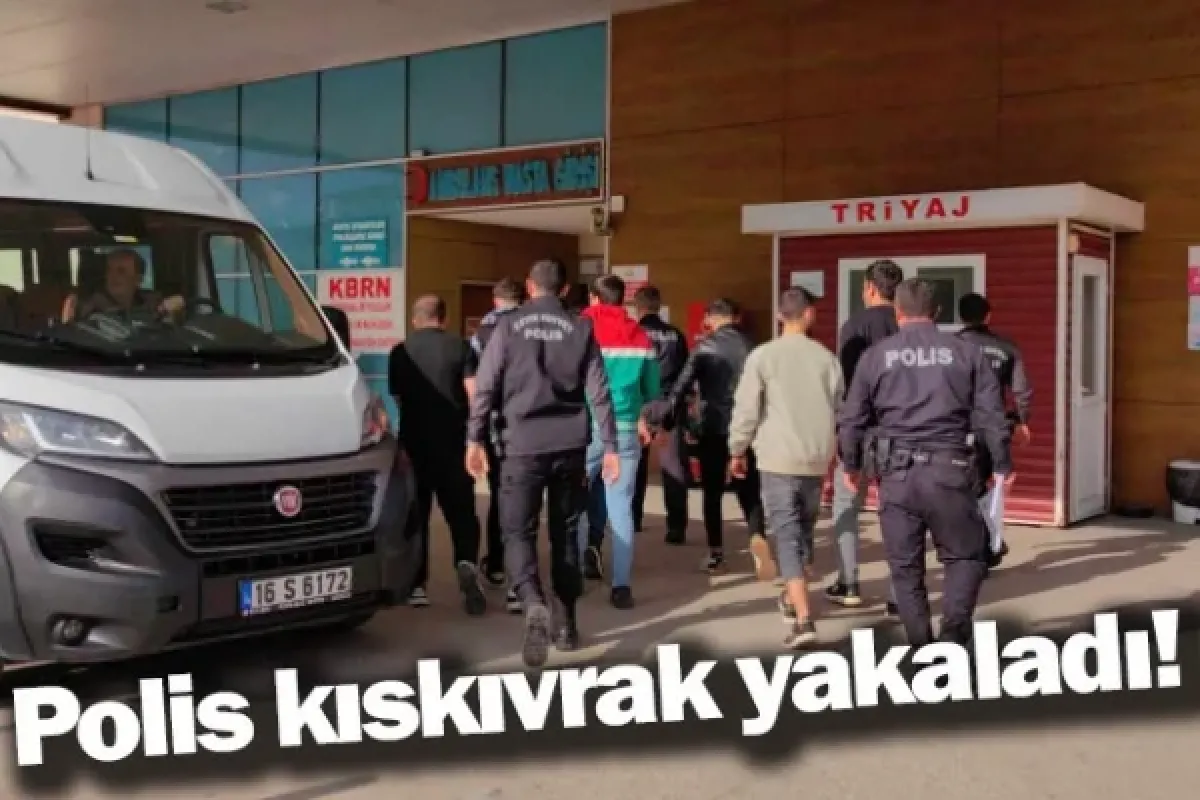 Polis kıskıvrak yakaladı!