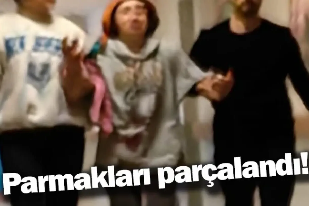 Parmakları parçalandı