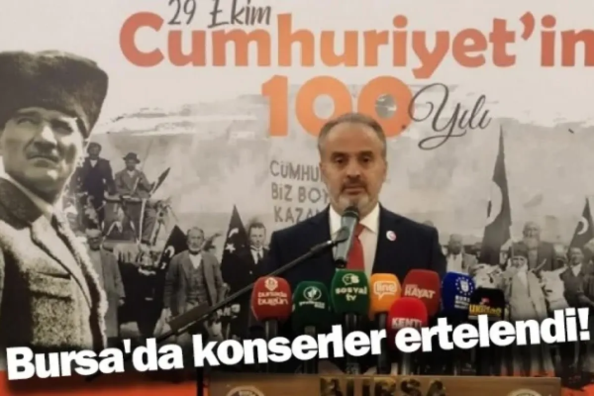Bursa'da konserler ertelendi!