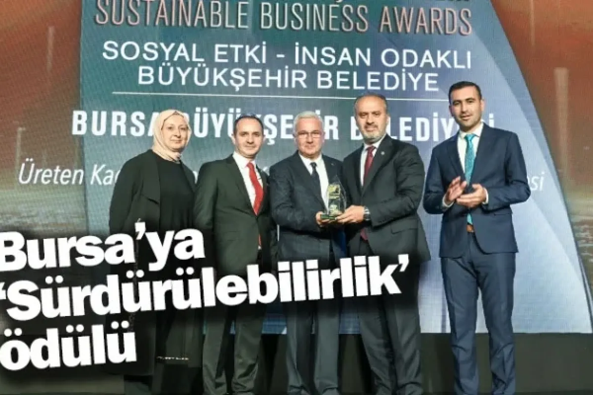 Bursa’ya ‘Sürdürülebilirlik’ ödülü