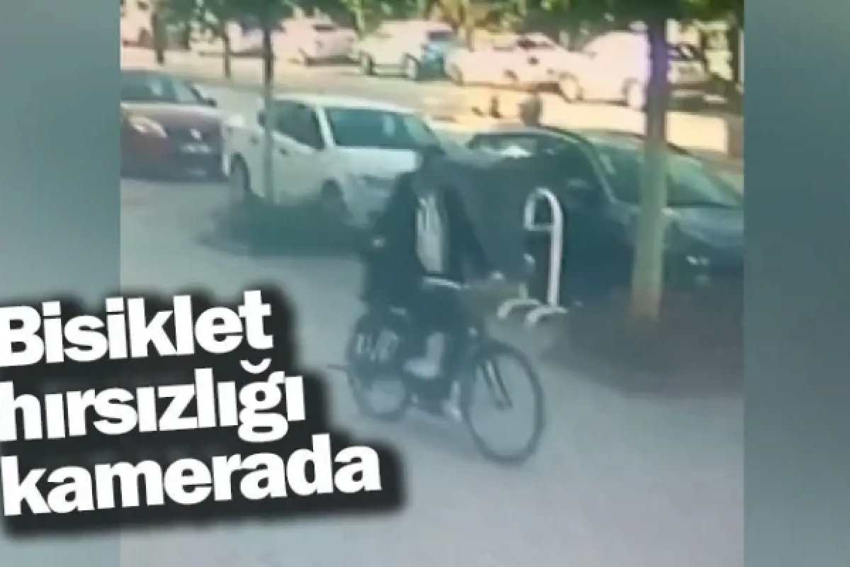 Bisiklet hırsızlığı kamerada