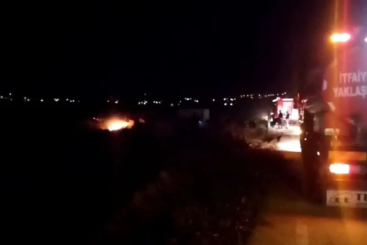 İnegöl'de çiftlikte yangın!