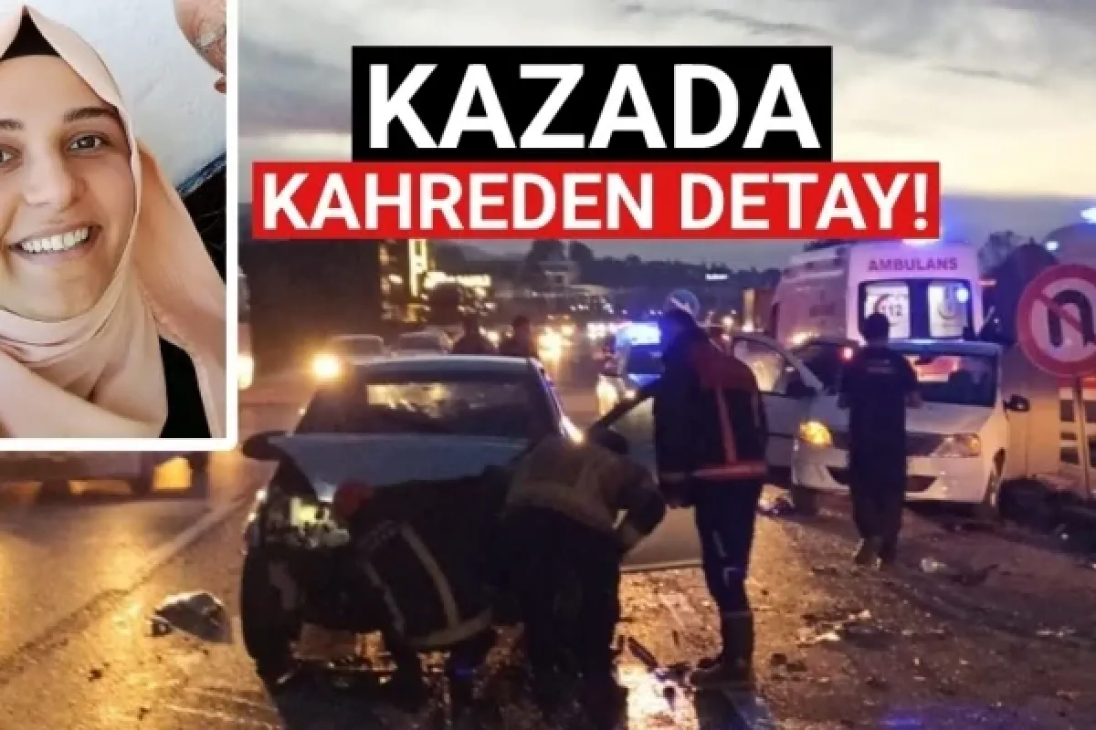 Kazada kahreden detay!