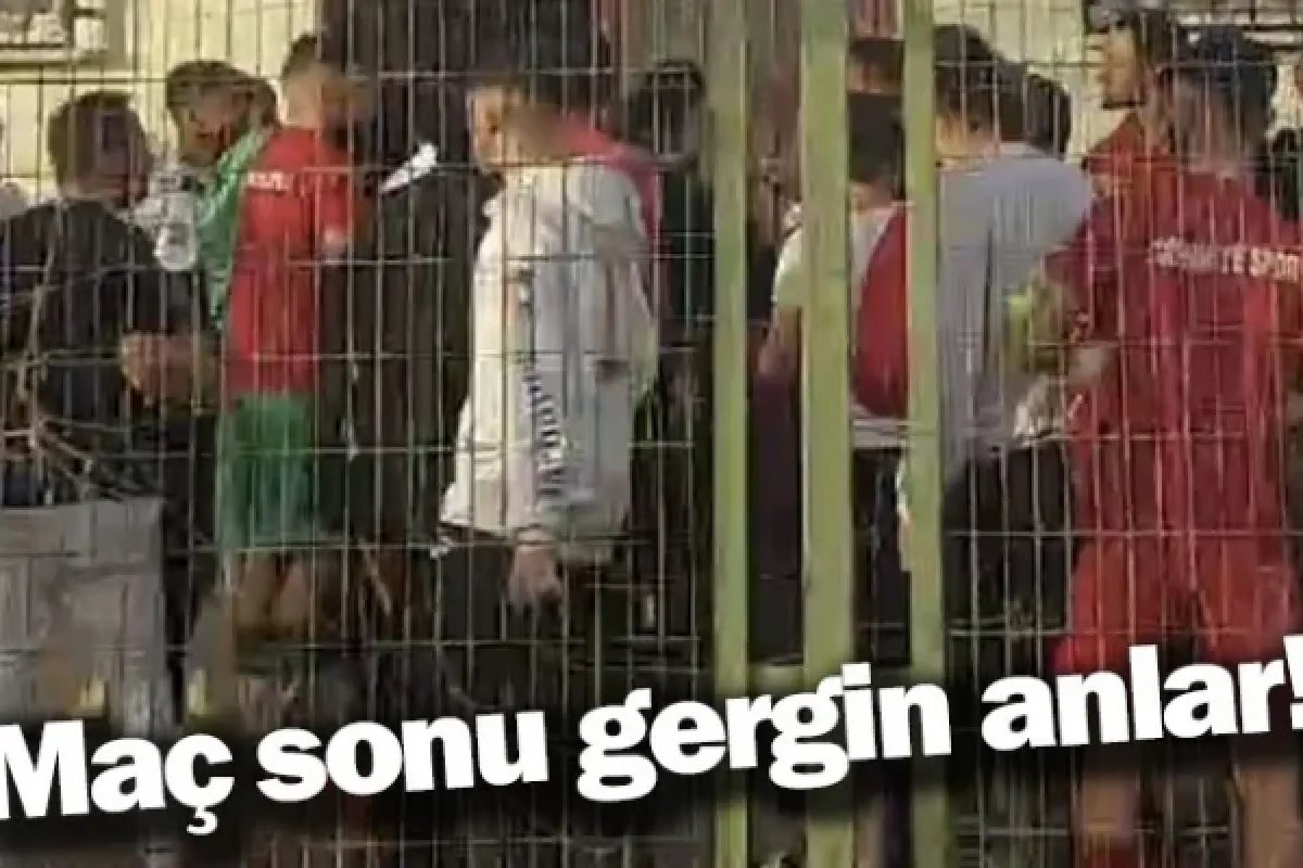 Maç sonrası saha karıştı