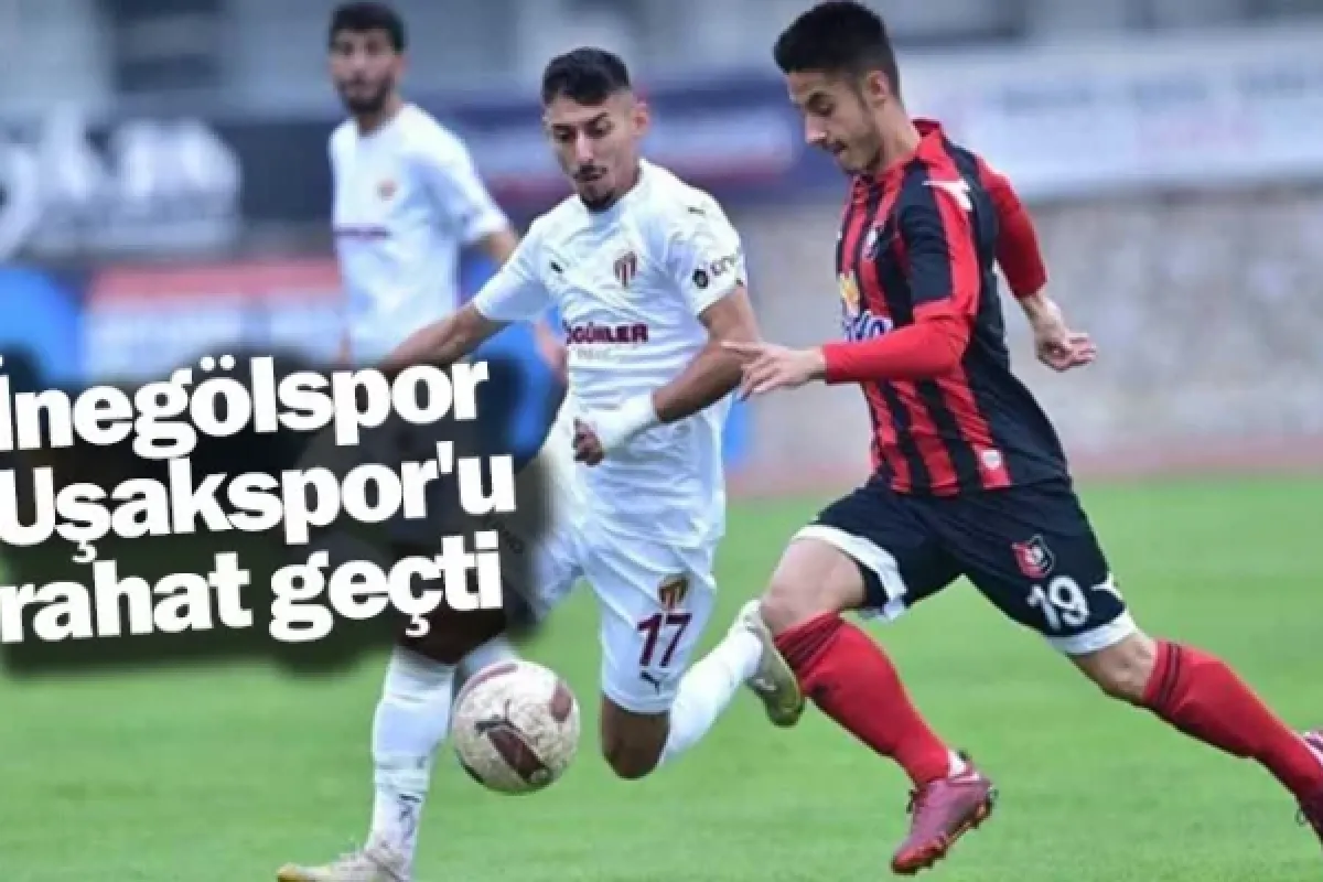 İnegölspor, Uşakspor'u rahat geçti