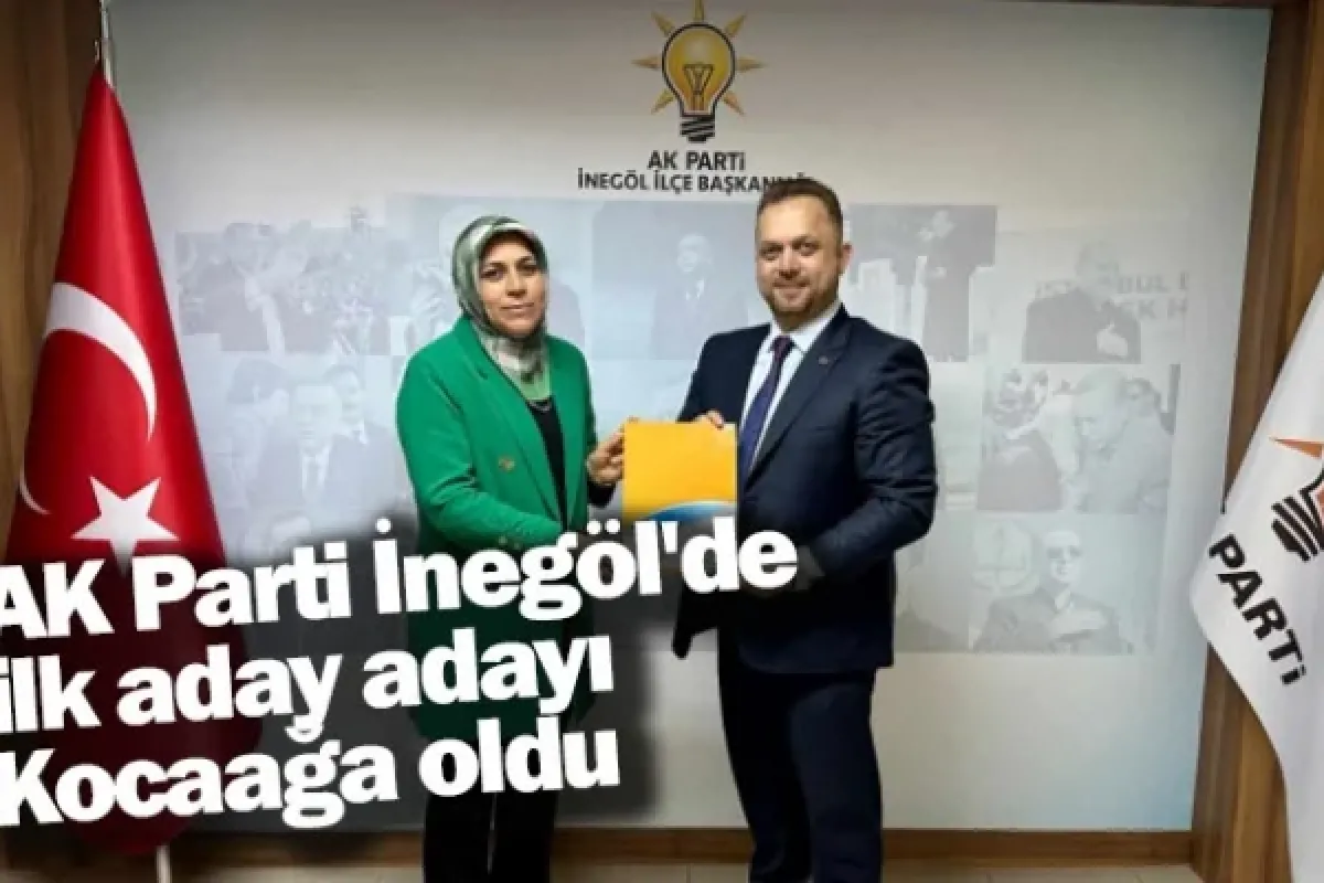 AK Parti İnegöl'de ilk aday adayı Kocaağa oldu