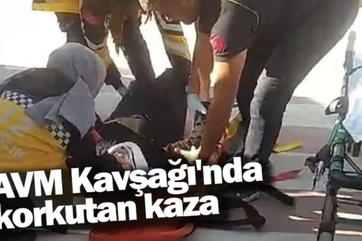 AVM Kavşağı'nda korkutan kaza