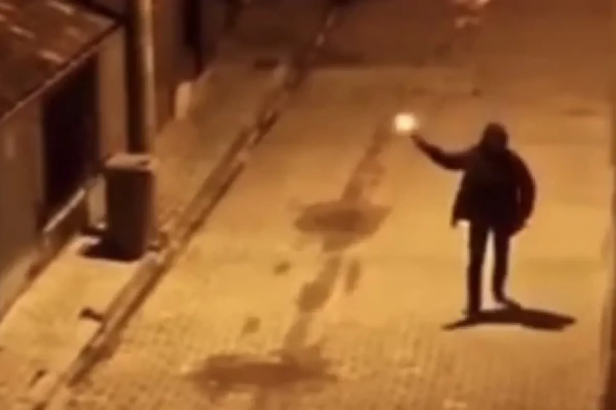 Sokak magandası kamerada