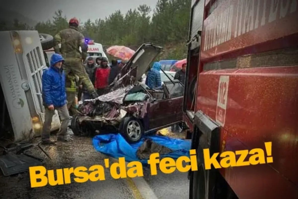 Bursa'da feci kaza!