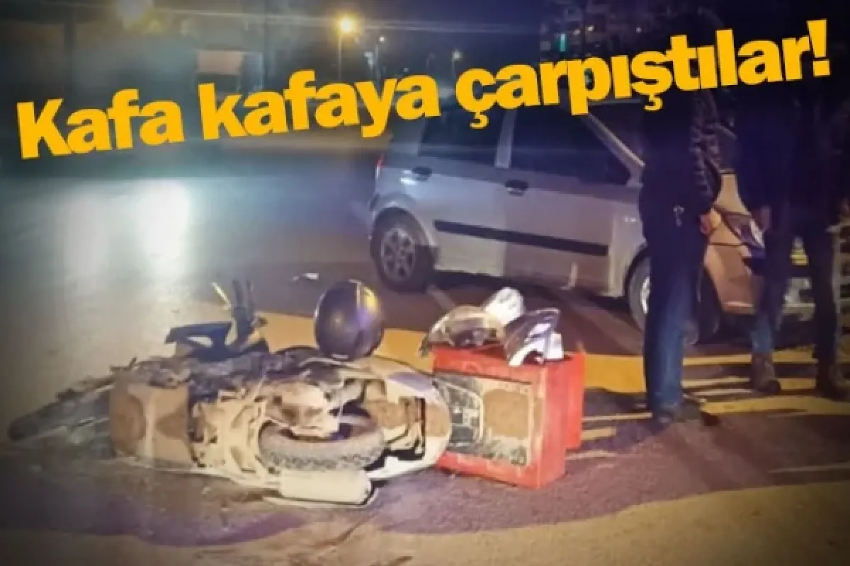 Kafa kafaya çarpıştılar!