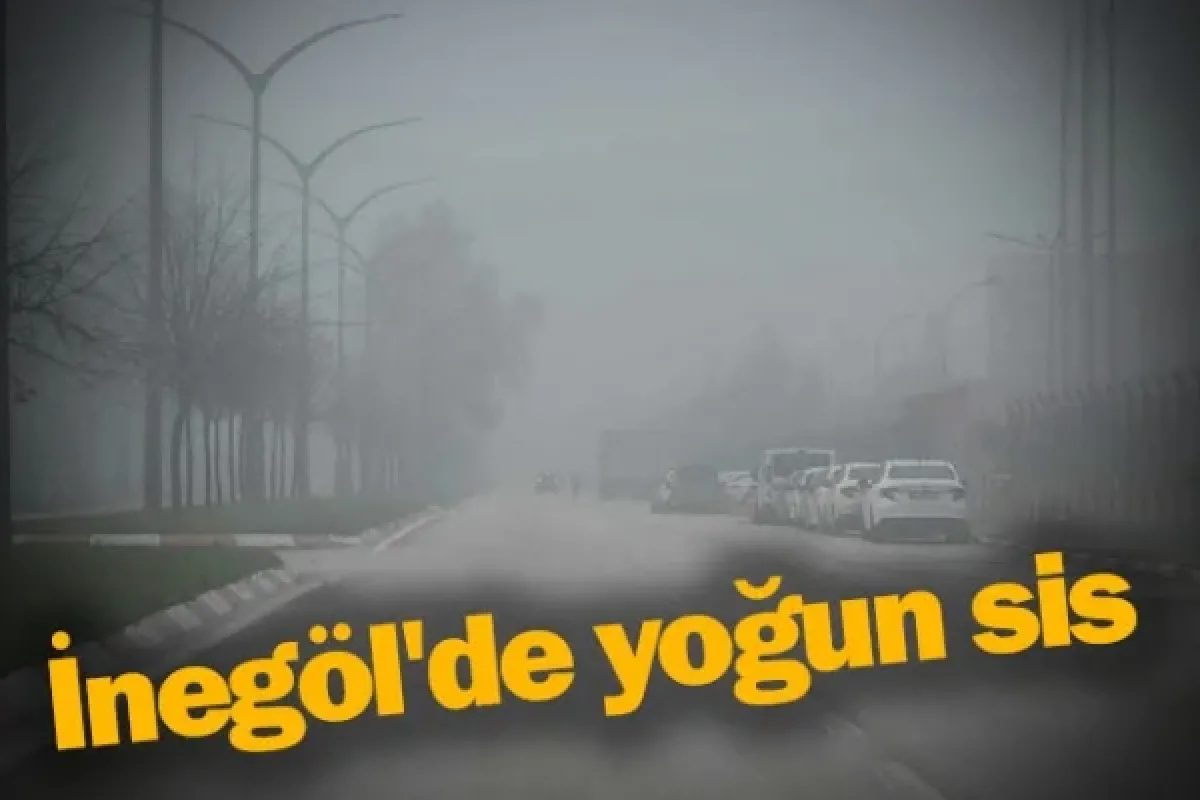 İnegöl'de yoğun sis
