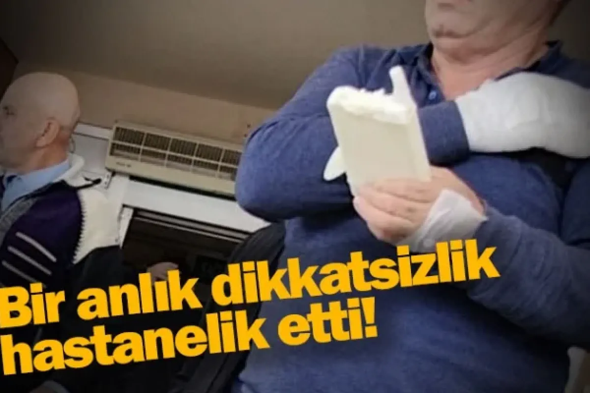 Bir anlık dikkatsizlik hastanelik etti!