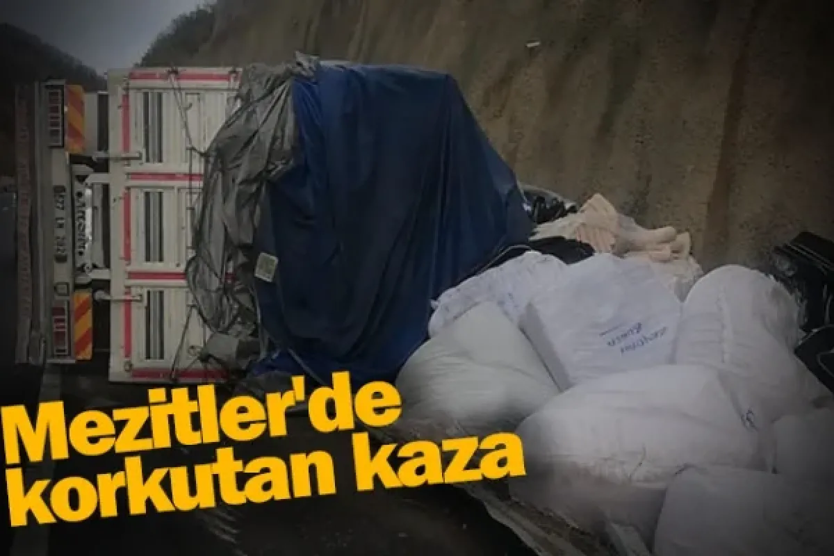 Mezitler'de korkutan kaza