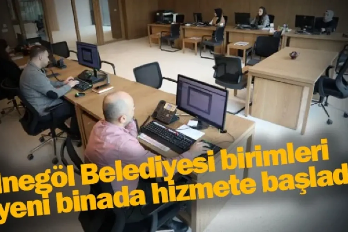 İnegöl Belediyesi birimleri yeni binada hizmete başladı