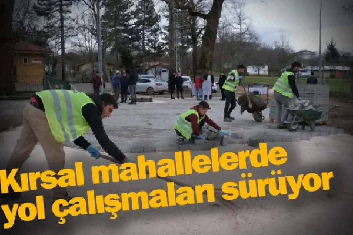 Kırsal mahallelerde yol çalışmaları sürüyor