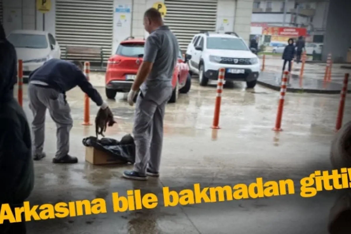 Arkasına bile bakmadan gitti!