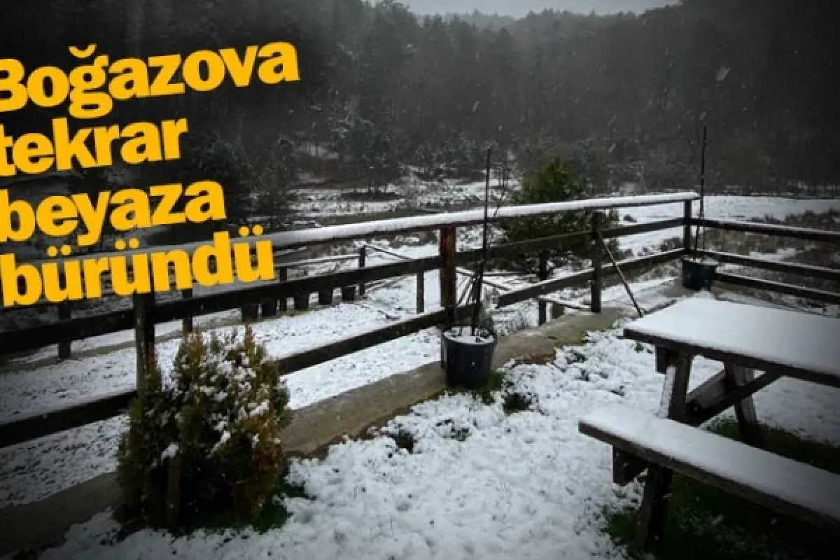 Boğazova tekrar beyaza büründü