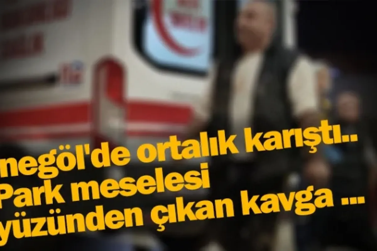 İnegöl'de ortalık karıştı...Park meselesi yüzünden çıkan kavga ...